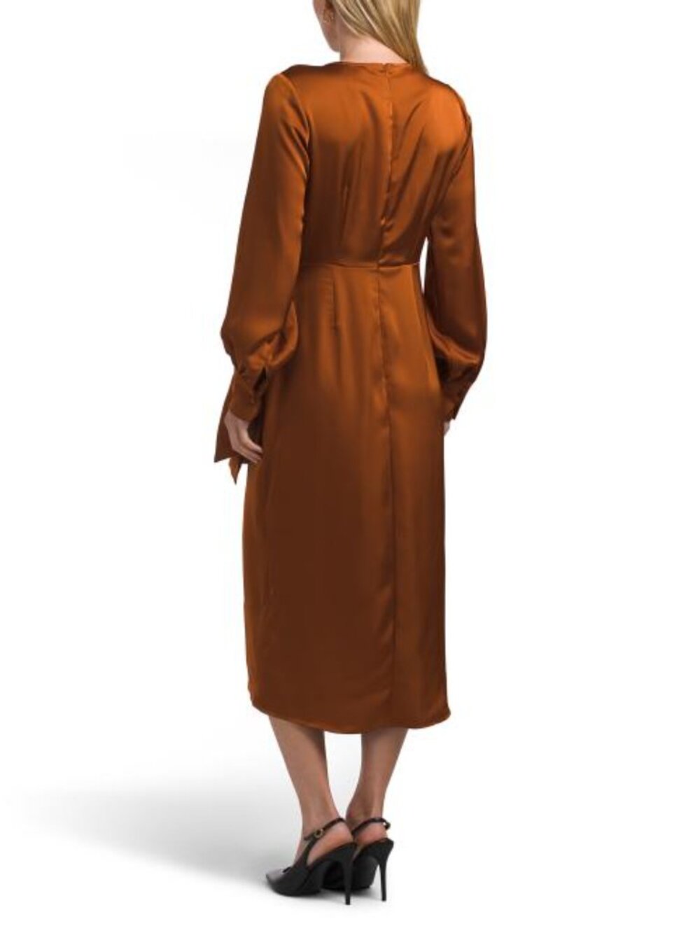 SAM EDELMAN Faux Wrap Tulip Hem Dress - Picture 2 of 4